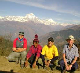 Dibash and Henry Bro in Poon hill , annapurna trek dec 06