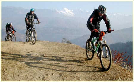 Mountain biking tour of Nepal, Dhading mountain bke