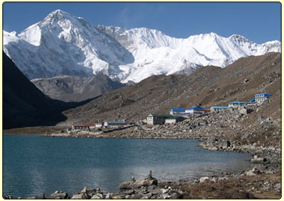 Gokyo Valley, Gokyo Lake Trekking, Gokyo - Everest Base Camp Trekking, Mt. Cho Oyu refleceted in goko lake