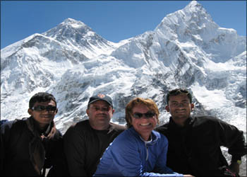John and Mahendra team in Everest base camp trek