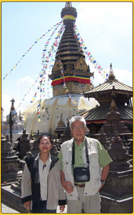 Symabhunath Kathmandu , a historical monument, a buddhist site