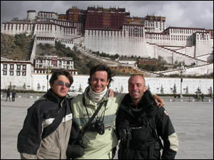 Alberto and team in Lhasa Tibet tour