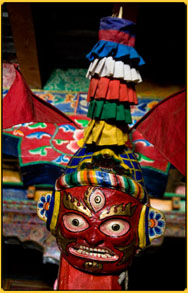 Mask dance in Mustang Nepal